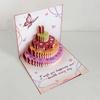 Handmade 3D Birthday Card with Envelope Birthday Cake Card Gift Card  Anniversary Celebration