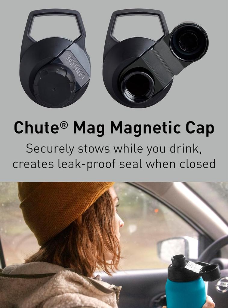 CamelBak Chew Mug SST 600ml Vacuum Insulated Stainless Steel Insulates Cold and Hot Black Bottle, Drinks,