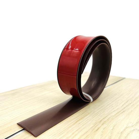 Уплотнительная лента для двери Переходная полоса Самоклеящийся пол Простая установка Легко режется Защитная кромка из ПВХ