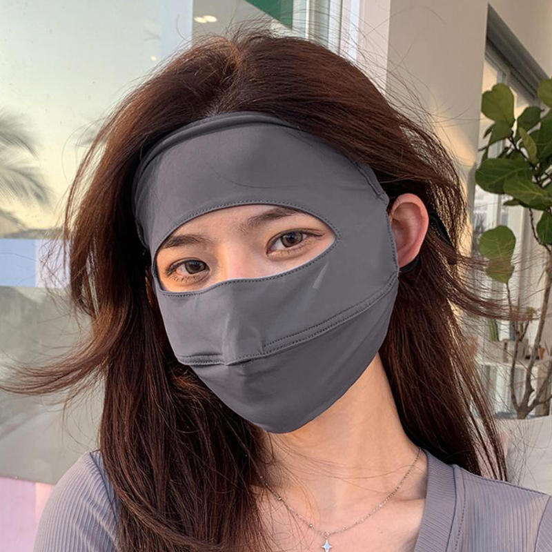 Солнцезащитная маска для защиты всего лица от солнца, защитная маска от ультрафиолета для мужчин и женщин, регулируемая спортивная защита от солнца для светлой кожи
