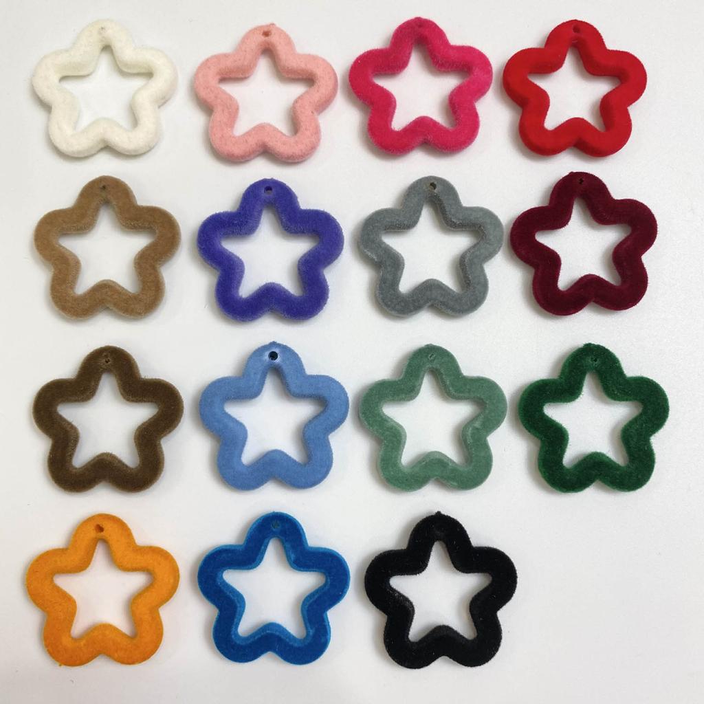 Набор акриловых бусин 10 шт. Свободные полые пятиконечные бусины-звезды Бусины для изготовления браслетов дружбы Ювелирная фурнитура