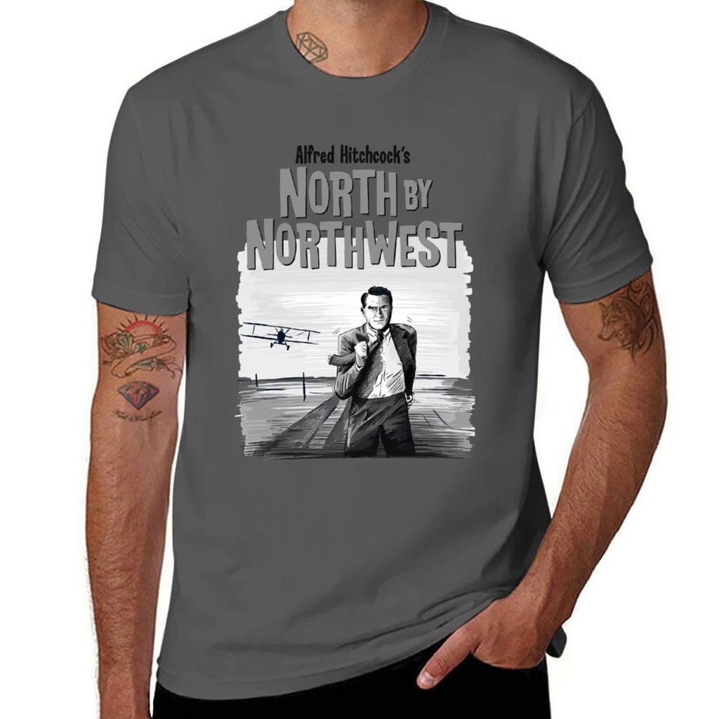 Alfred Hitchcocks North By Northwest Tshirt Plus Size Lightweight Tee Shirt
