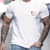 Men's Short Sleeved T-shirt, Round Neck Top, Letter Pattern Print, Comfortable, Casual, Summer, Loose Size