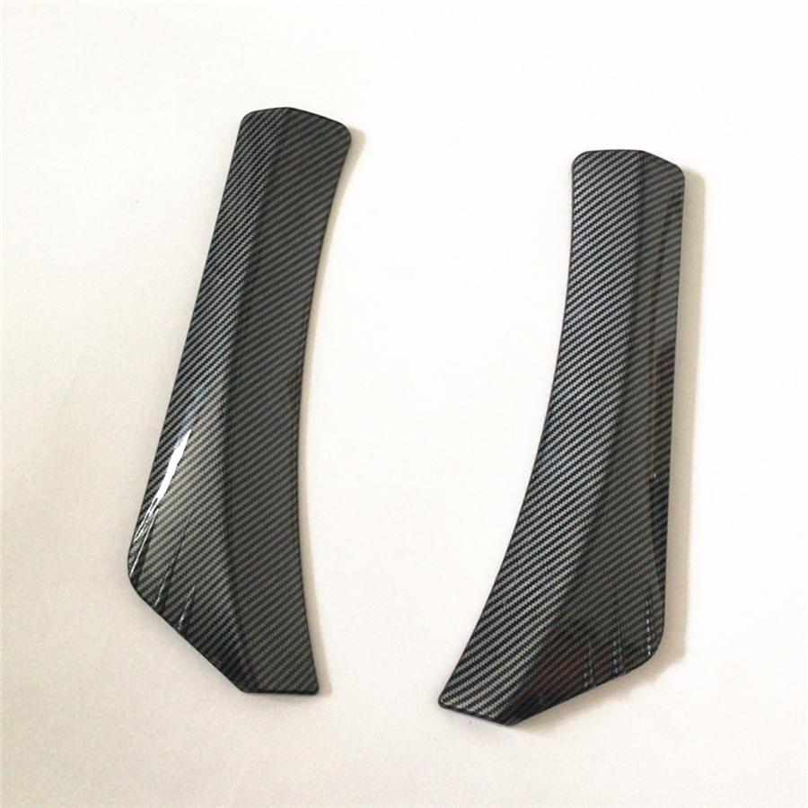 1 Pair ABS Glossy Carbon Fiber Look Rear Bumper Lip Splitter Protector Universal