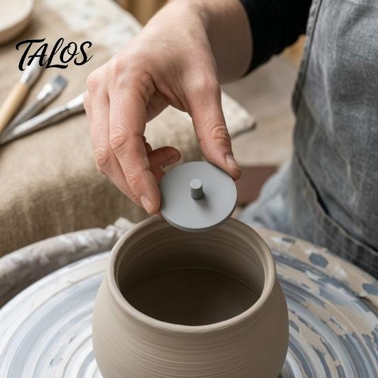 Professional Clay Trimmer 1 Set Pottery Foot Ring Tools, Base Maker, Aligned 3D Printed Tool Template, Even Press for Bowls And Mugs, Studios,