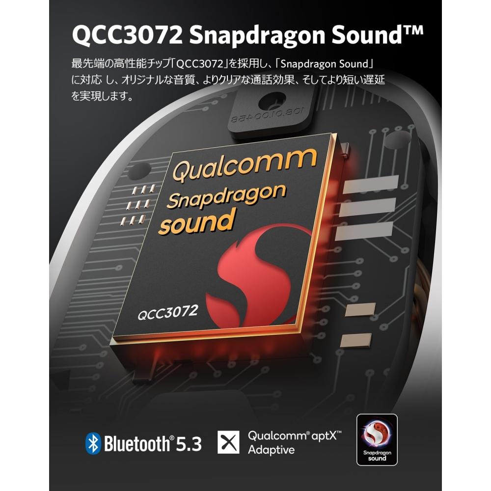 [VGP 2023 Gold Award] EarFun Free Pro 3 ANC Function Wireless Earphones Compatible with Snapdragon Sound  QCC3072 Chip  aptX Adaptive Bluetooth 5.3  W