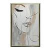 Elegance In Brushstrokes Elegance In Brushstrokes, 70X100 Cm, Dark Brown Wooden Frame, 230 Gsm Matte Paper