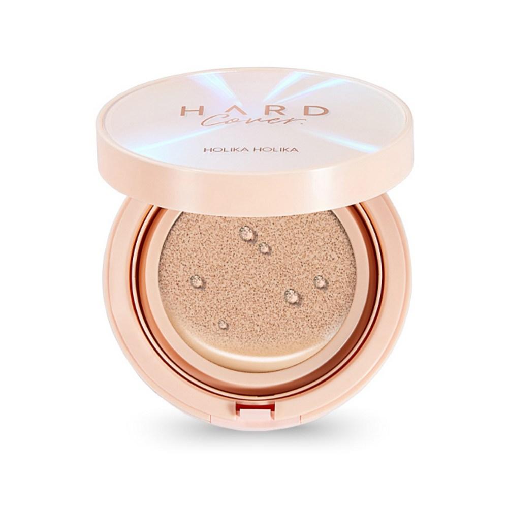 HOLIKA HOLIKA Тональная основа Glow EX Cushion Foundation в твердом переплете, оригинал, 14 г + сменный блок, 14 г, набор, 03 Песочный слоновая кость, 1 набор