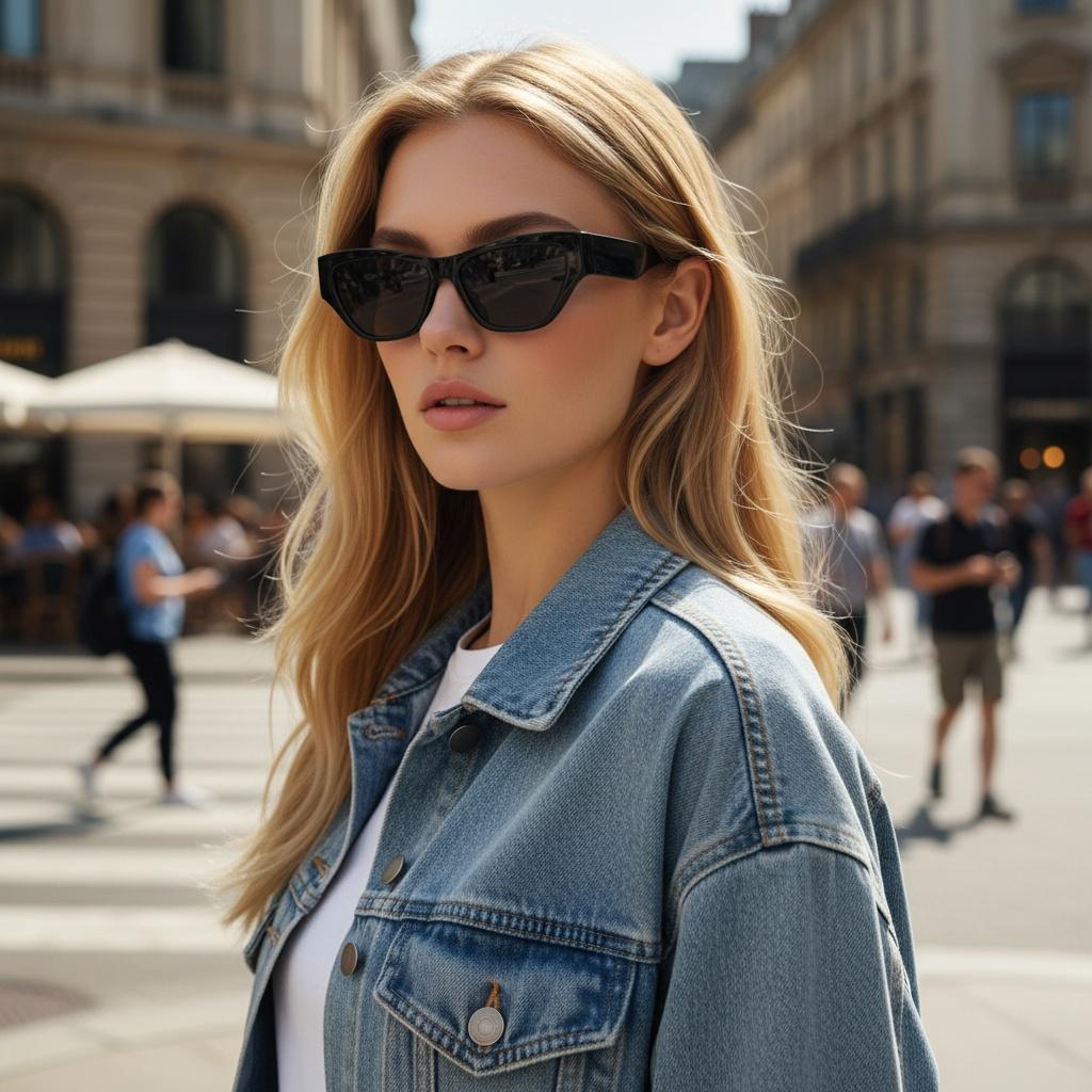Retro Small-frame Sunglasses For Street Photography Versatile Eyewear For Instagram Fashionable Women Sunglass 5275