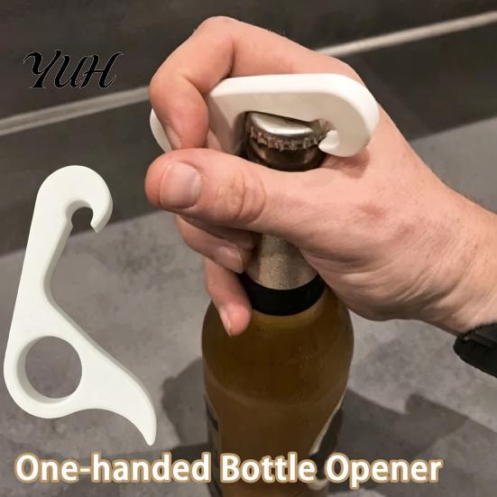 Finger Ring Bottle Opener 3D Printed Opener, Compact Portable Beer One-Handed Soda Cap Remover, Heavy Duty Tool Ergonomic Jar Lid Remover for Kitchen
