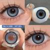 Eyeshare Модные Цветные Контактные Линзы - Диаметр 14.2 мм, Содержание Влаги 38%, Доступны в Натуральных Синих, Зеленых, Коричневых и Серых Цветах