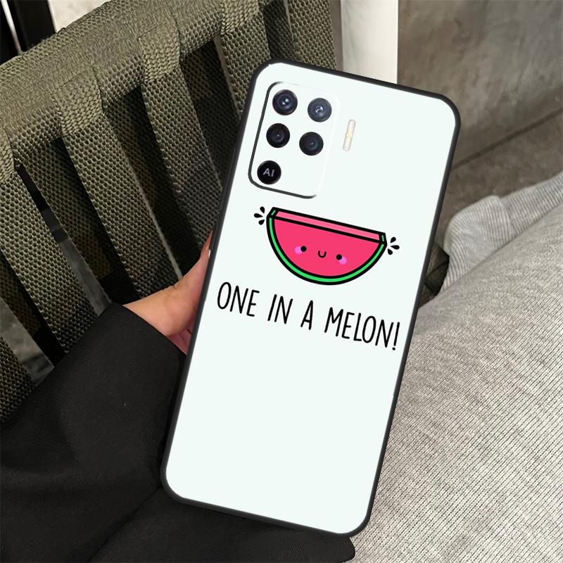 Cute Summer Fruit Watermelon Case For Oppo A80 A60 A40 A94 A54 A98 A78 A18 A38 A58 A16 A76 A96 A17 A77 A74 A57S A15 Cover