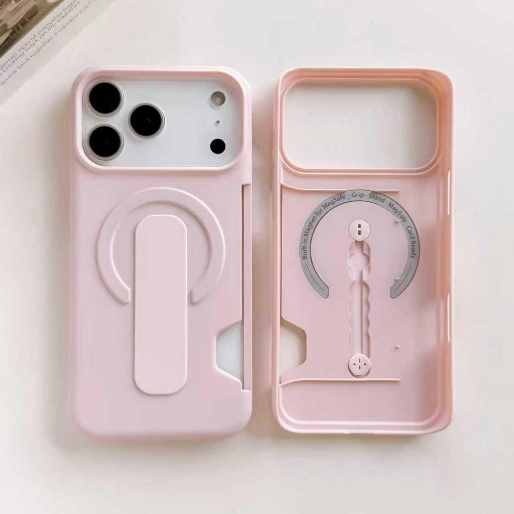 Чехол-держатель с магнитным кольцом для iPhone 17 Pro Max с 16 слотами для карт