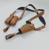 PU Leather Underarm Shoulder Holster with Double Magazine Pouch, Concealed Carry Tactical Holster Compatible for Glock 19 & 1911
