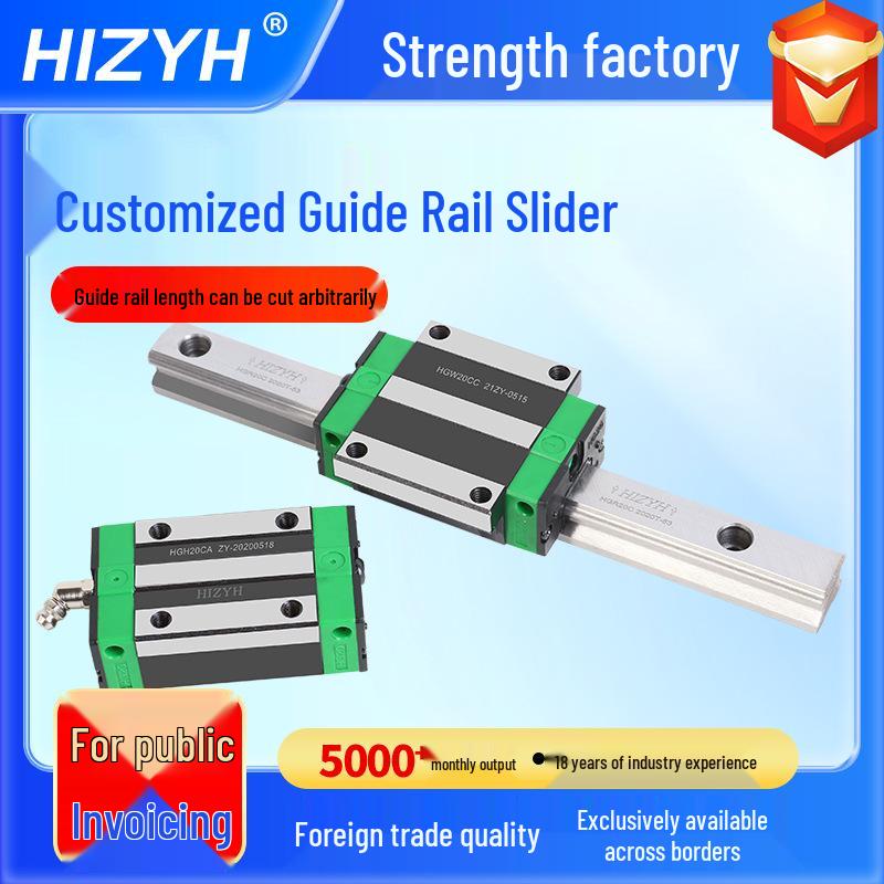Precision Flange Type HGH20CA Guide Rail Slider HGW20CC for Heavy Duty Semiconductor Automation