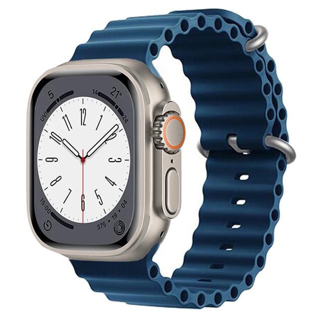 Ocean Band для Apple Watch Ultra series 8 7 6 SE 5 4 3 2 1 силиконовый ремешок для спортивного эластичного браслета iWatch Ultra 49 мм, 45 мм, 44 мм, 40 мм, 41 мм, 42 мм, 38 мм