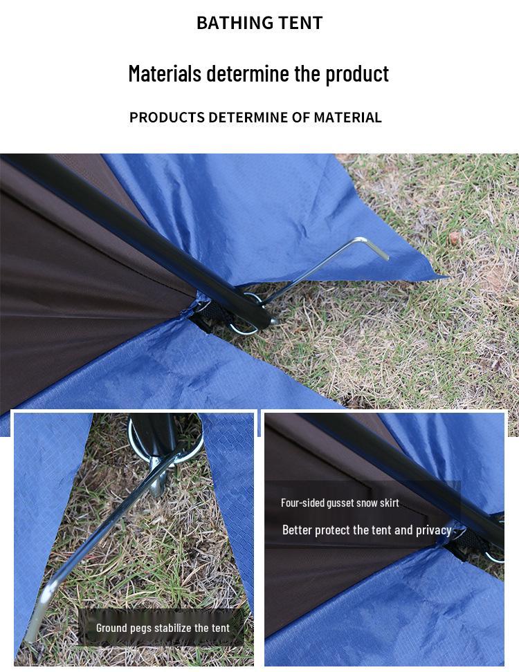 Водонепроницаемая уличная палатка-душ и раздевалка для кемпинга, пляжа, рыбалки, мобильного туалета и многого другого