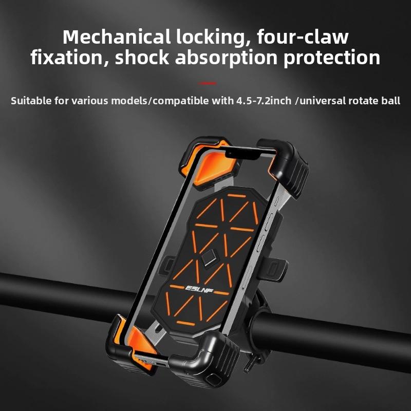 Soporte para teléfono de bicicleta resistente, ajustable y antideslizante para navegación segura