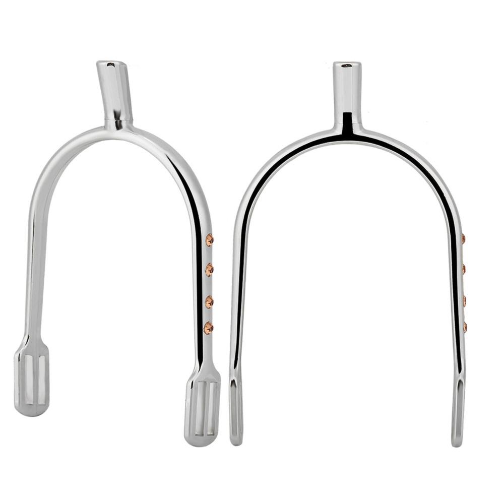 2pcs Aluminum Alloy Zinc Alloy Spurs Silver Women Spurs Durable Narrow Spurs For Women