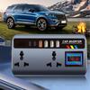 Портативный автомобильный инвертор-преобразователь Быстрозарядные порты Автомобильное зарядное устройство 12В/24В в 220В Инвертор 3 USB-порта Автомобильные аксессуары