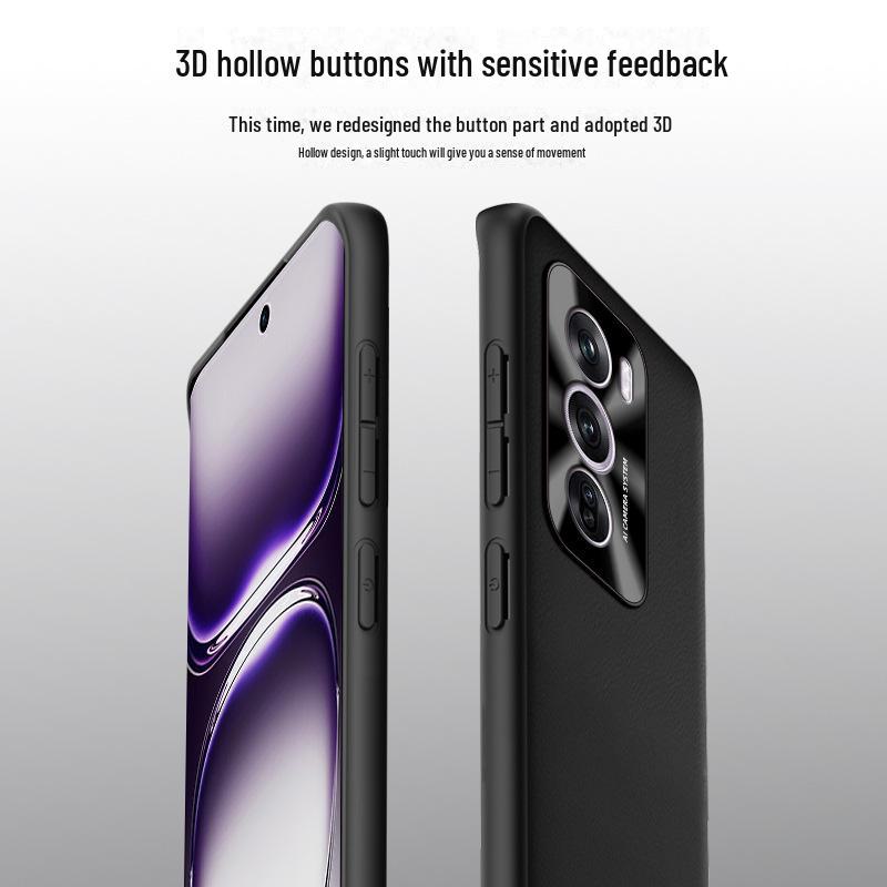 Защитный чехол из жидкой кожи для Oppo Reno 12 Pro от падений