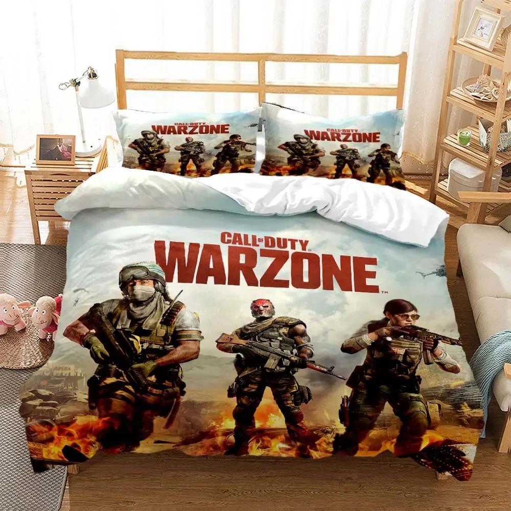 3D Игра Call of Duty Геймер Постельное белье с HD-принтом Комплект постельного белья размера «Квин» Индивидуальный комплект постельного белья размера «Кинг» Мягкий и удобный