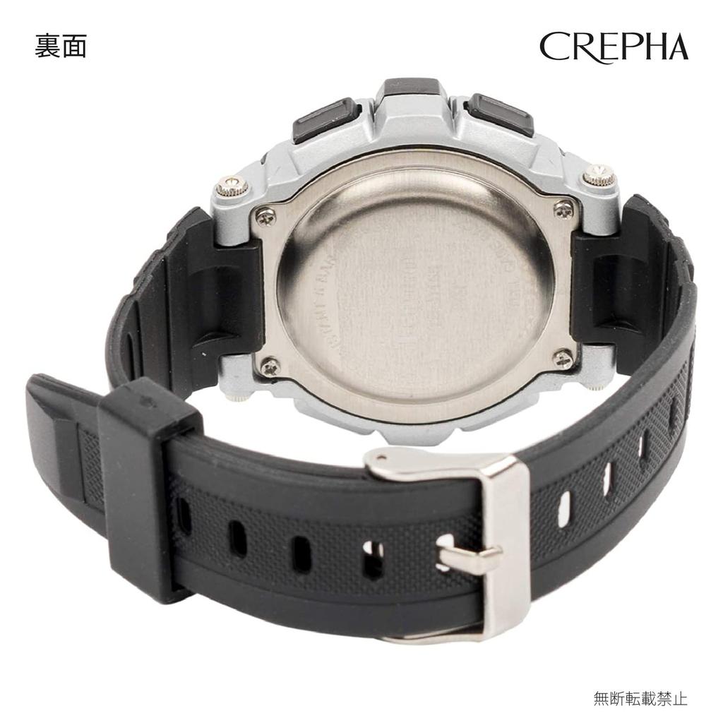 [Klefa] Цифровые часы, водонепроницаемые, функция секундомера, уретановый ремешок, 191052, мужские, черные