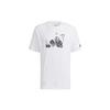 adidas Jump Gfx Ss T Мужская спортивная футболка с коротким рукавом, белый, с мультяшным принтом H20793