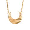 [R2926] - Gold Plated 'Cléopatra' Necklace - 15x15 Mm (half Moon)