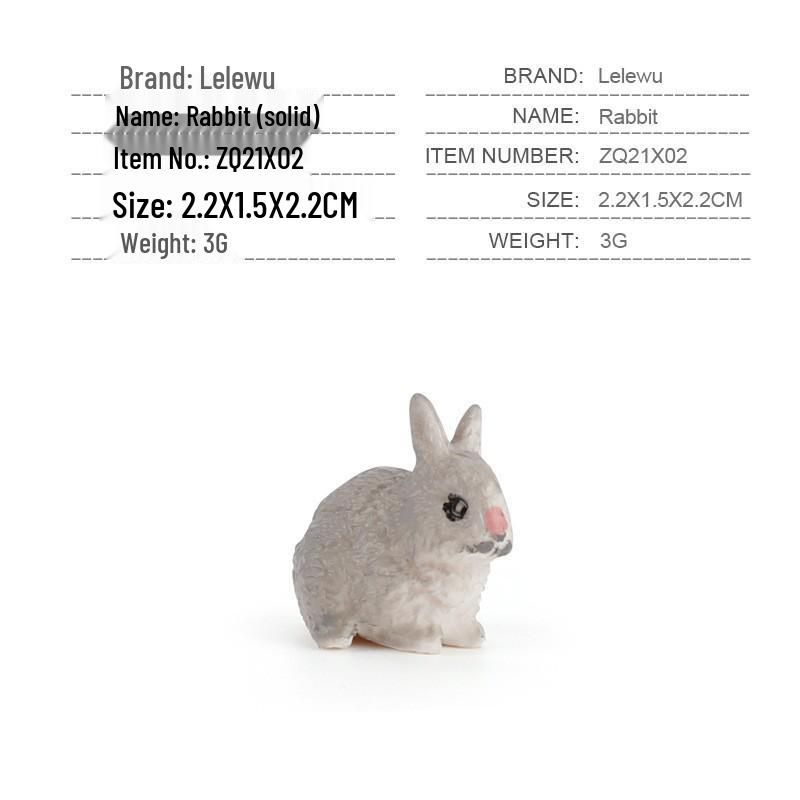 Набор миниатюрных моделей сельскохозяйственных животных для трансграничной торговли: Куры, Утки, Гуси, Коровы и другие