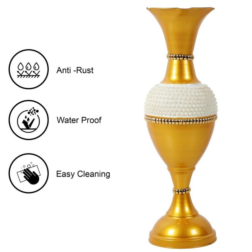 Большая напольная ваза для цветов для угла гостиной - 24 дюйма в длину