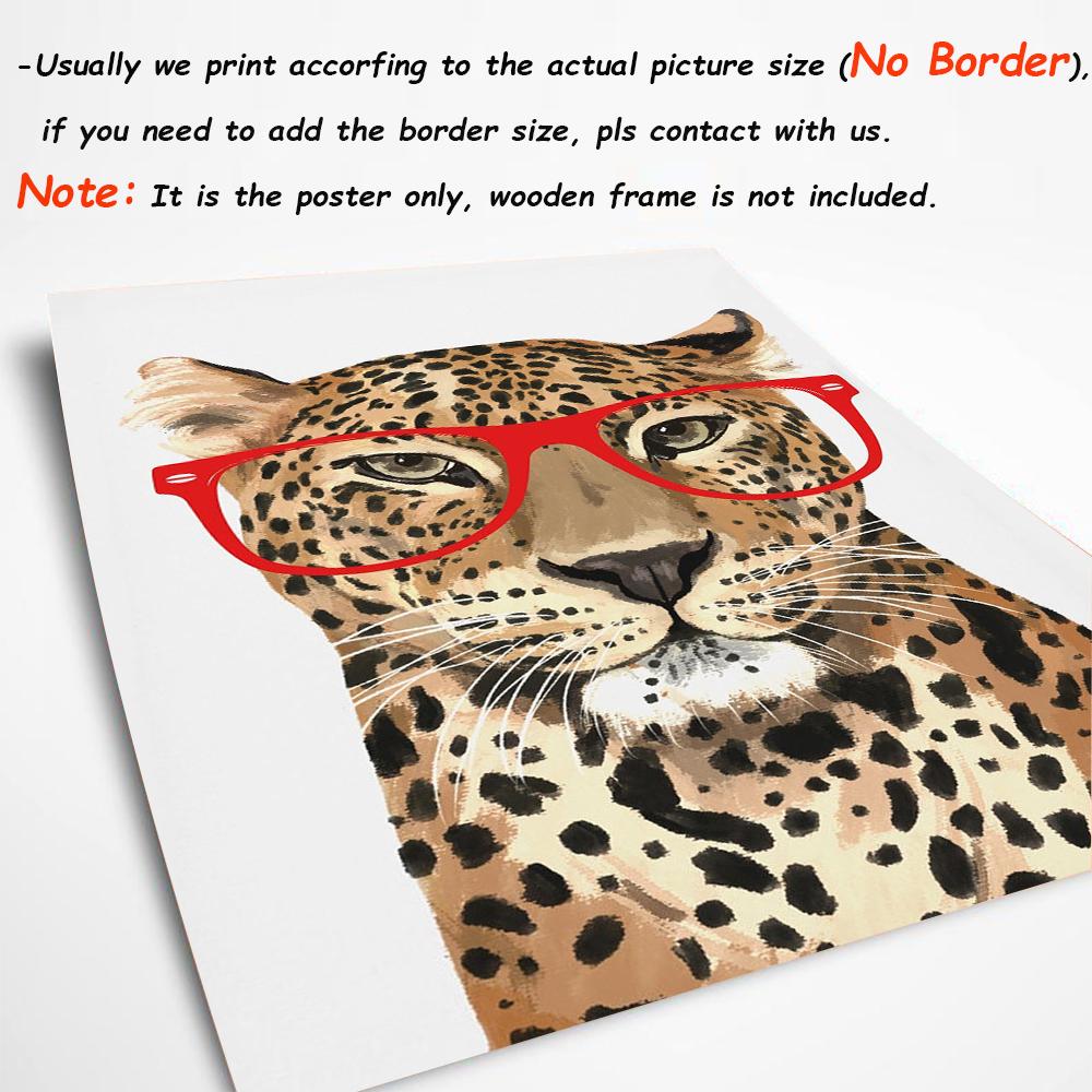 Сафари детеныши животных лев зебра в очках постеры холст картина детская настенная живопись печать детская комната фотографии скандинавский детский декор