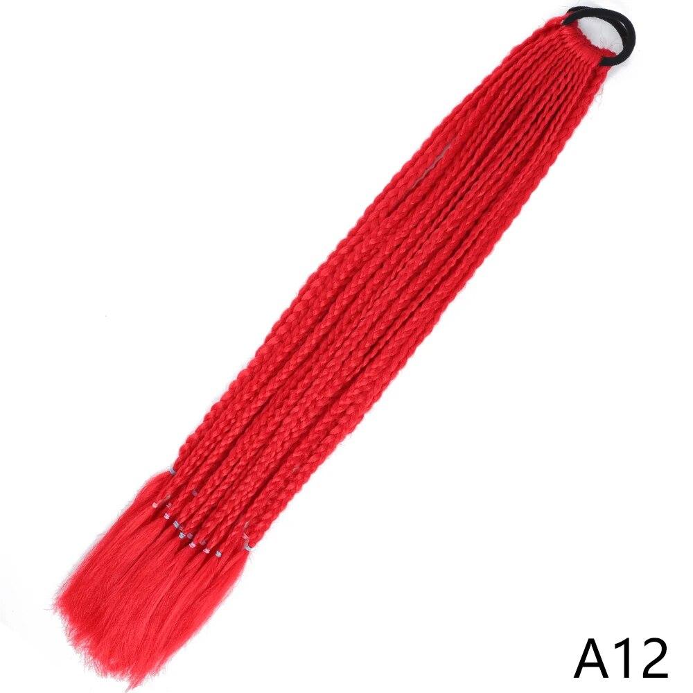 MISS WIG Синтетический градиент цвета, грязный плетеный хвост, 65 см, эластичная резинка, плетение, конский хвост, наращивание волос для женщин и девочек