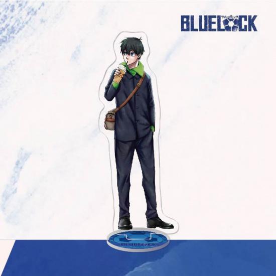 Модель подставки с синим замком, брелок для ключей Isagi Yoichi Bachira Meguru Kira Ryosuke Chigiri Hyoma, украшение для стоящего знака