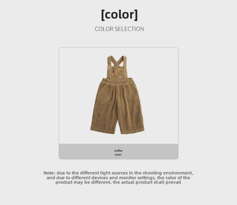 2025 Европейские и американские детские стильные комбинезоны осень/зима: Уличные штаны для мальчиков и девочек