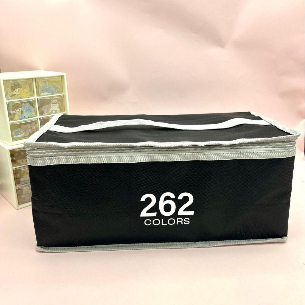 Набор из 262-цветных перманентных маркеров с двойным наконечником для студентов, занимающихся искусством и живописью