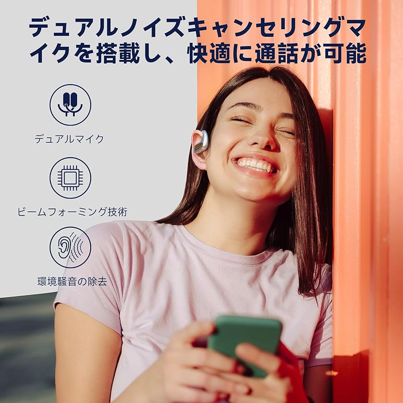 OpenRock Pro open ear wireless earphones bluetooth earphones don't cover your ears Bass enhancement non-bone conduction 16.2mm driver air conduction