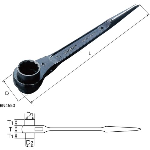 SUPERTOOL Double-Ended Ratchet Wrench RN3641