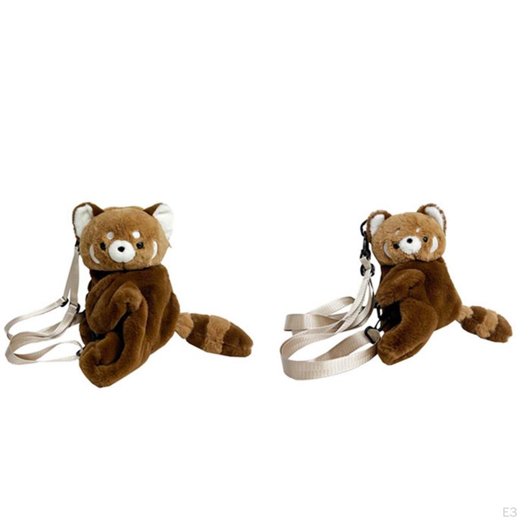 Panda Plush Backpack Novelty Bookbag Women Shoulder Bag for Backpacking Travel