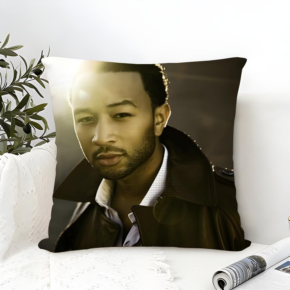 Classic singer Jjohn LlegendS Pillow Case Cotton Linen Fabric Square Zipper Pillowcase Home Decorative Living Room