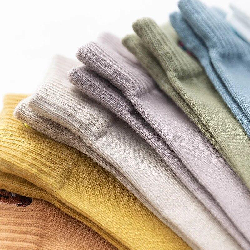 New Cartoon Print Women Socks Kawaii Cute Meias Divertidas Funny Korean Style Woman Calcetines Skarpetki Femme Chaussettes Sox