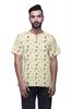 Tailored Fit Short Kurta Cotton Cambric Printed Keyhole Neck Casual
