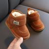 Осенне-зимние сноубутсы для малышей 1-3 лет: Уютные туфли для ходьбы для младенцев и малышей с бархатной подкладкой