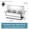 Electric Chafing Dish Adjustable Temp Roll Top Food Warmer Temp Display Catering Buffet Stove Stainless Steel Buffet Servers