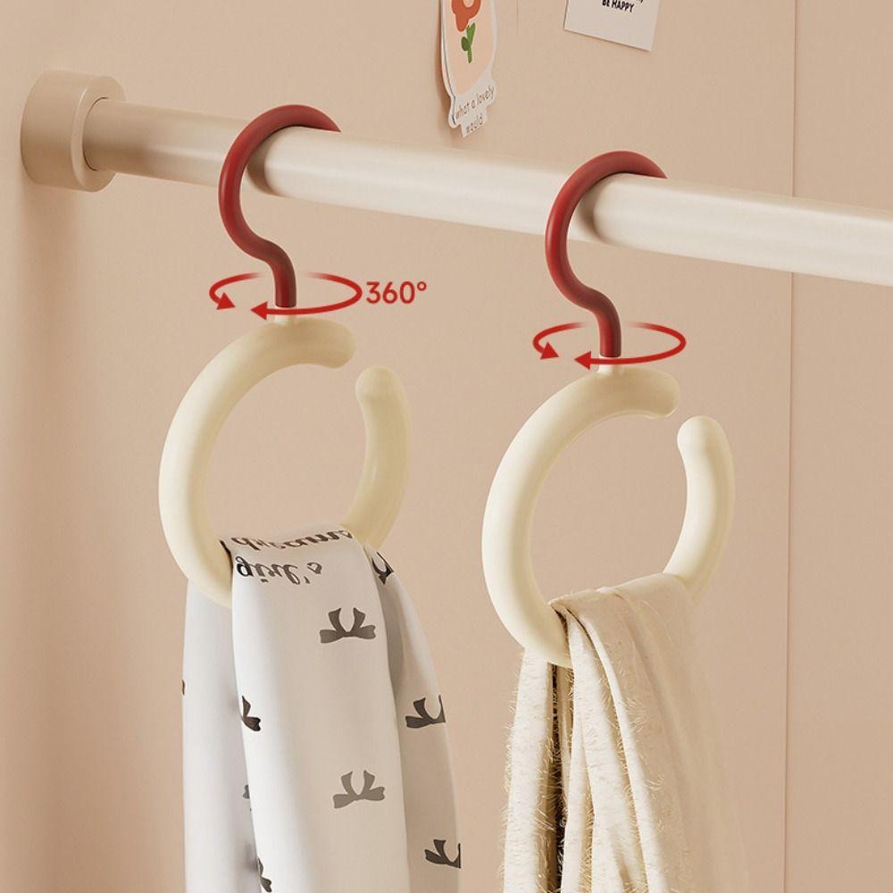 Круглое кольцо-вешалка для одежды, крючок для хранения одежды, многоцелевая круглая вешалка для шарфов и галстуков, дом