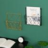 Wall Hanging Storage Shelf For Home Room Magazines Newspaper Storage Rack Study Office Hooks Files Holder Tabletop Display Stand