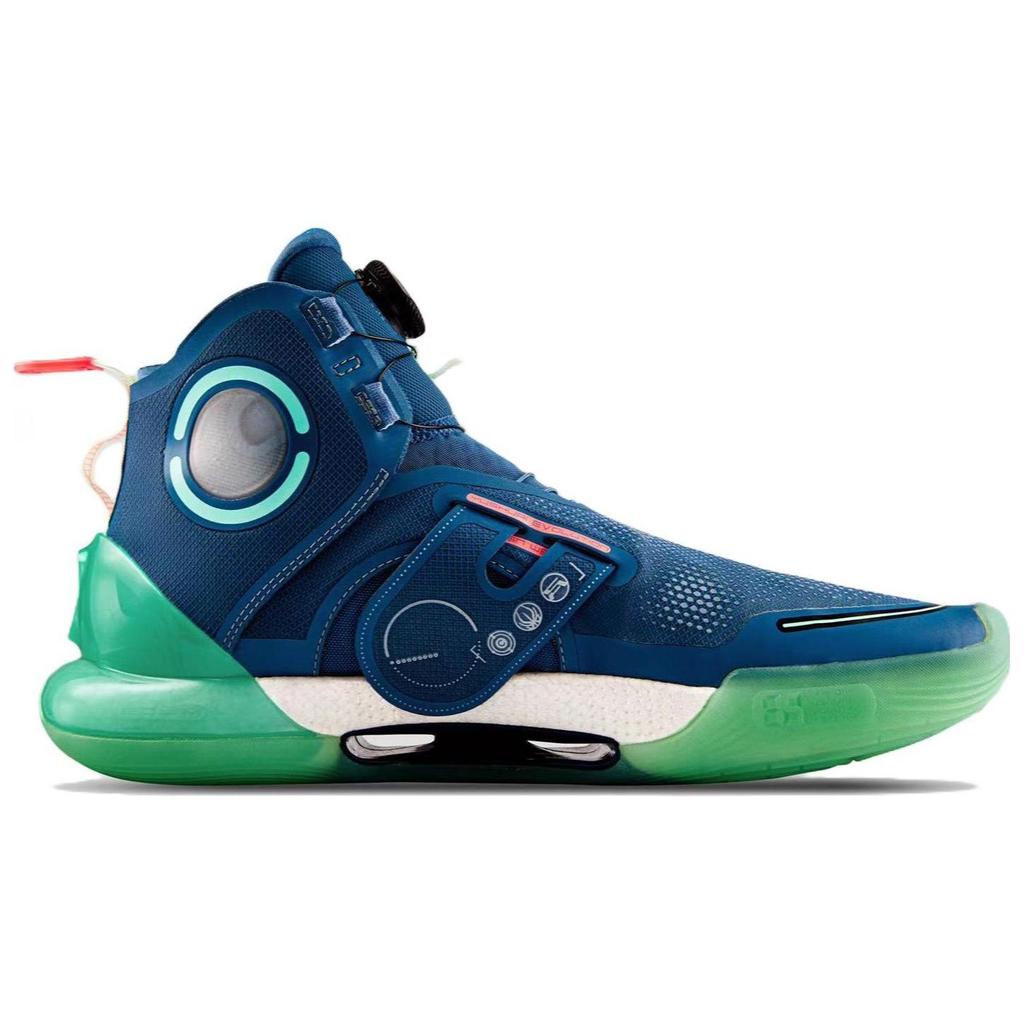 Li Ning Yu Shuai Evolution Aurora Breathable Cool Fabric Synthetic Leather TPU Rebound High-Top Professional Basketball Shoes Men Sneakers ABAR041-4