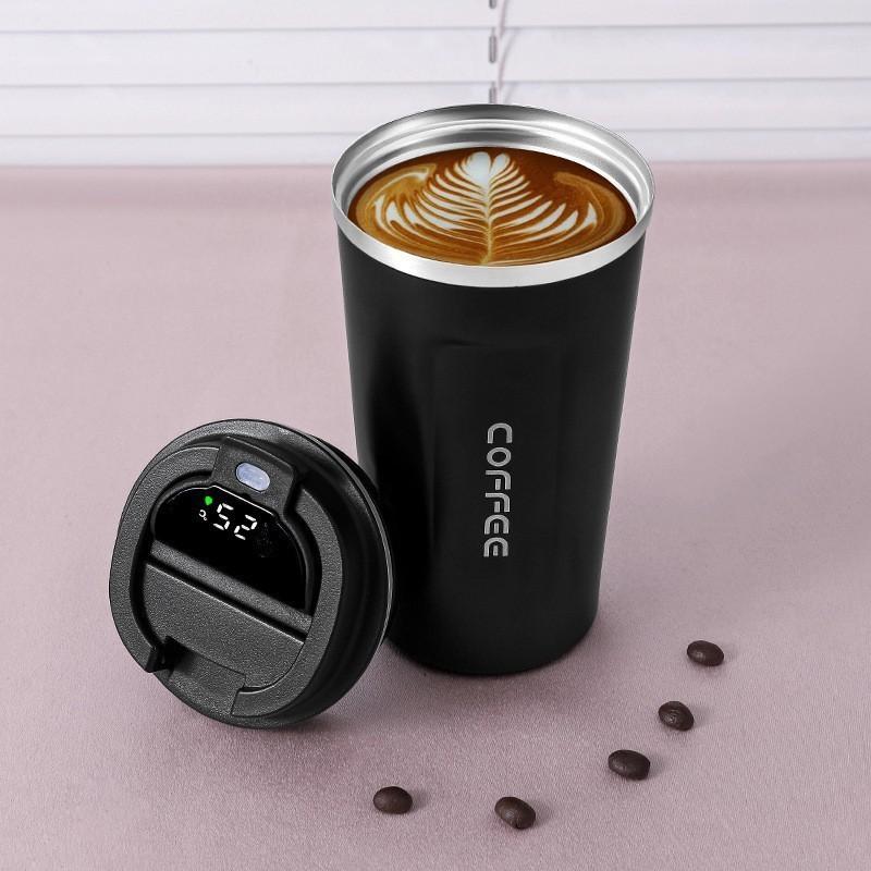 Second-Generation Coffee Cup 304 Stainless Steel Thermos Cup Vacuum Thermos Cup Outdoor Car Water Cup
