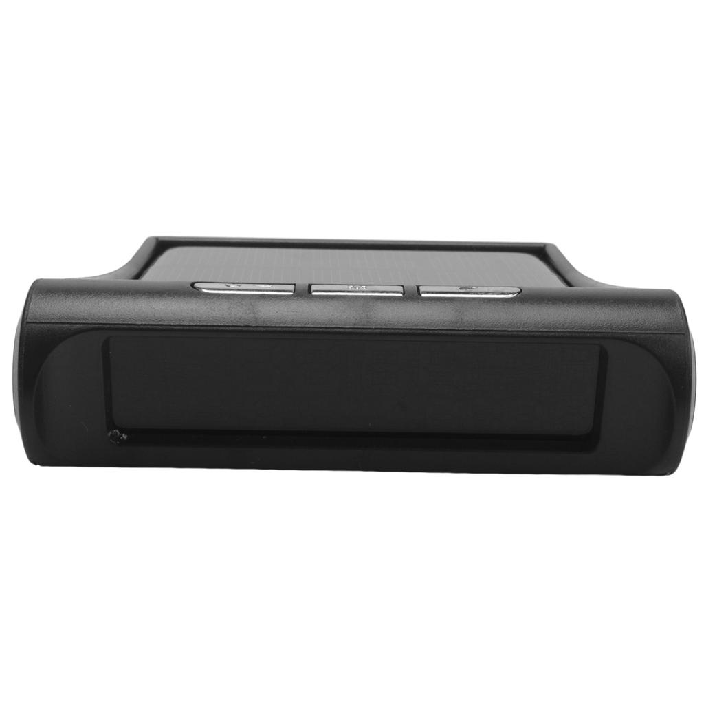 A62E-Car Solar Digital Clock With LCD Time Date In-Car Temperature Display For Outdoor Personal Car Part Decoration