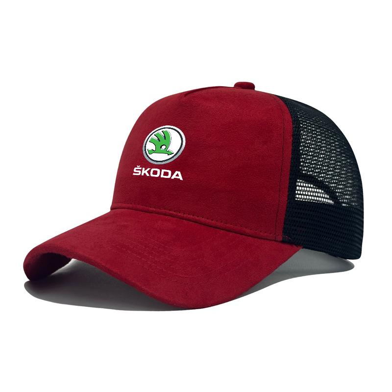 JSVL7 Car Logo Outdoor Sports Casual Sunscreen Hat Breathable Baseball Cap For Skoda Octavia A2 A5 A7 Fabia Rapid Superb Yeti